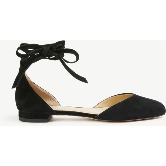 Ann Taylor Shoes - NEW ANN TAYLOR 6.5 Zuri Flat Suede Leather Black